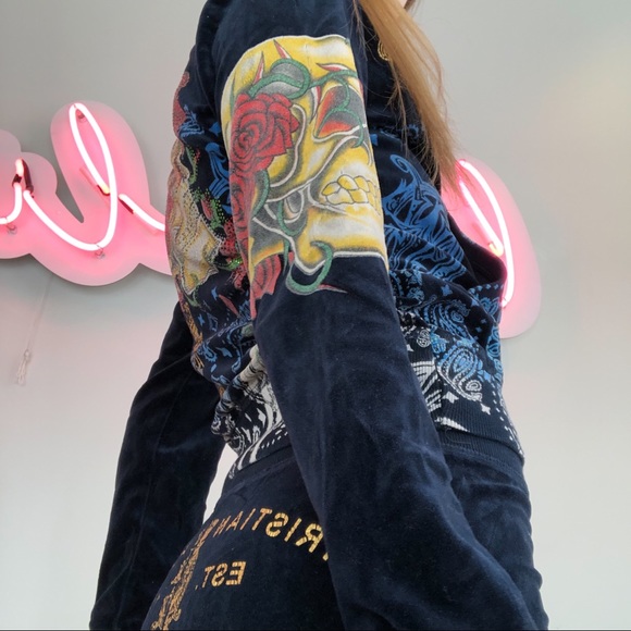 *SOLD ON DEPOP* Cyber Y2K Velour Tracksuit - Picture 5 of 9